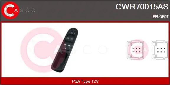 Switch, window regulator (CWR70015AS)