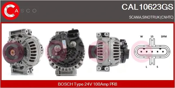 Alternator (CAL10623GS)