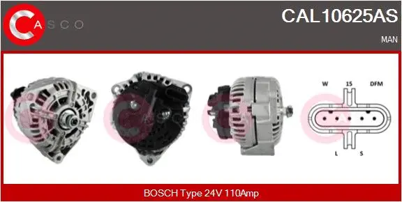 Alternator (CAL10625AS)