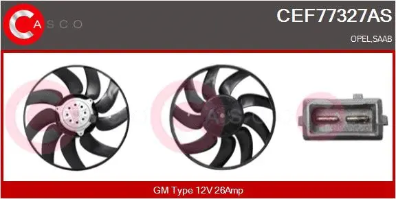Fan, engine cooling (CEF77327AS)
