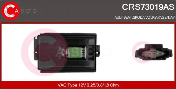 Resistor, interior blower (CRS73019AS)