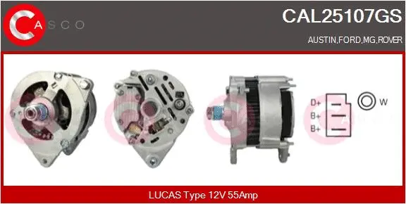 Alternator (CAL25107GS)