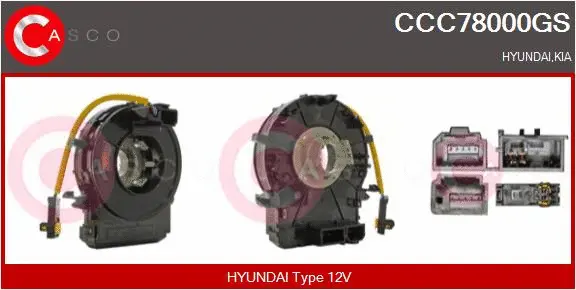 Clockspring, airbag (CCC78000GS)