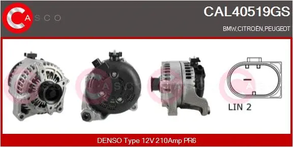 Alternator (CAL40519GS)