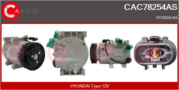 Compressor, air conditioning (CAC78254AS)
