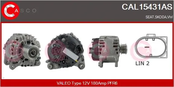 Alternator (CAL15431AS)