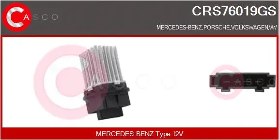 Resistor, interior blower (CRS76019GS)