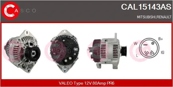 Alternator (CAL15143AS)
