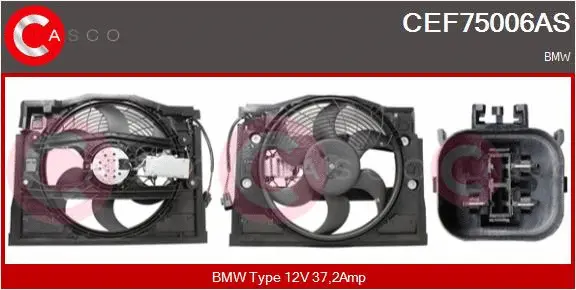 Electric Motor, radiator fan (CEF75006AS)