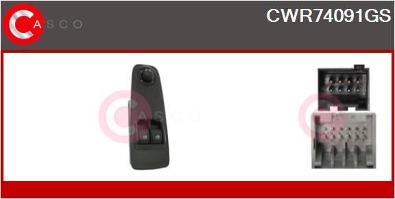 Switch, window regulator (CWR74091GS)