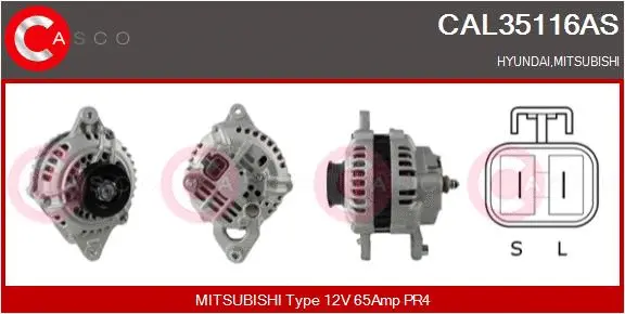 Alternator (CAL35116AS)