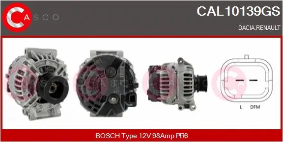 Alternator (CAL10139GS)