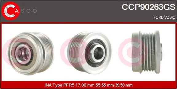 Belt Pulley, alternator (CCP90263GS)