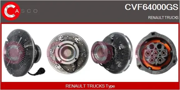 Clutch, radiator fan (CVF64000GS)