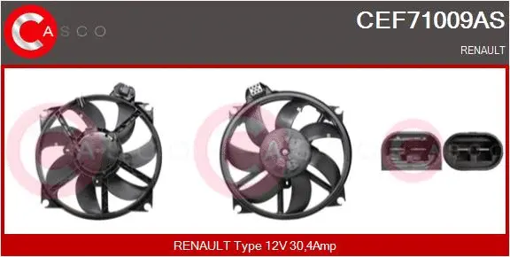 Electric Motor, radiator fan (CEF71009AS)