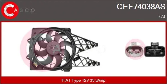 Electric Motor, radiator fan (CEF74038AS)