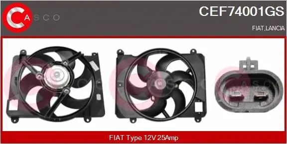 Electric Motor, radiator fan (CEF74001GS)