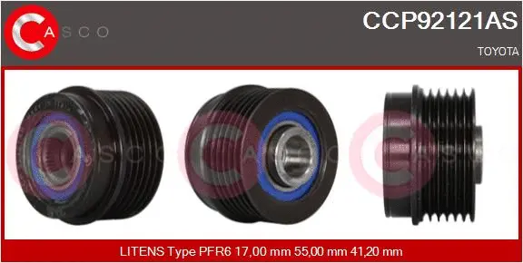 Belt Pulley, alternator (CCP92121AS)