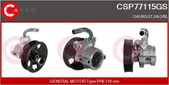 Hydraulic Pump, steering (CSP77115GS)
