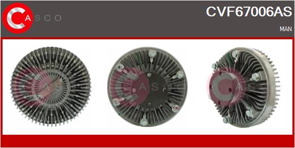 Clutch, radiator fan (CVF67006AS)