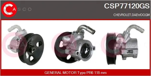 Hydraulic Pump, steering (CSP77120GS)