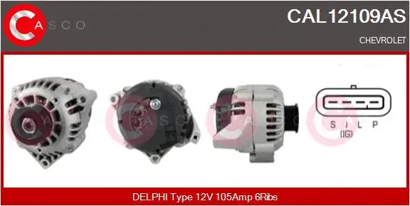 Alternator (CAL12109AS)