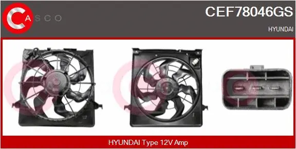 Electric Motor, radiator fan (CEF78046GS)