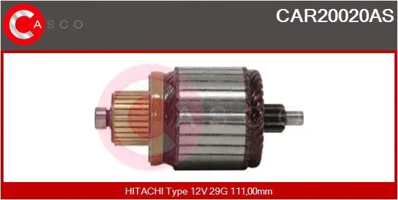 Armature, starter (CAR20020AS)
