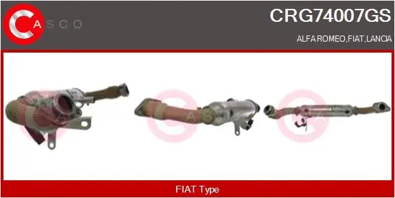 Cooler, exhaust gas recirculation (CRG74007GS)