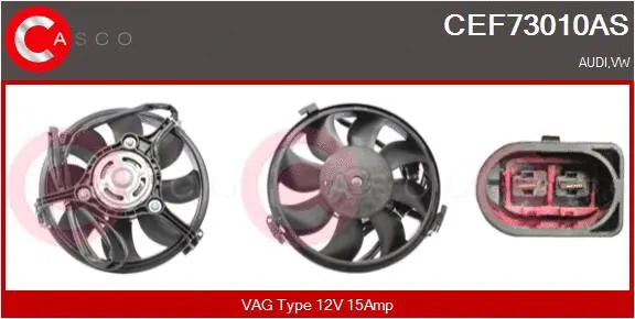 Electric Motor, radiator fan (CEF73010AS)