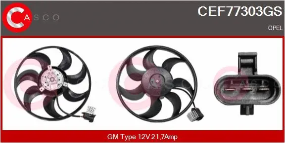 Fan, engine cooling (CEF77303GS)