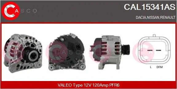Alternator (CAL15341AS)