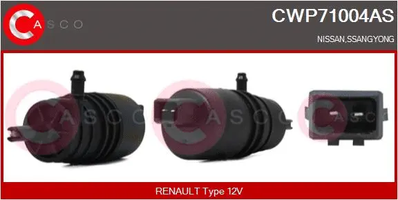 Washer Fluid Pump, window cleaning (CWP71004AS)