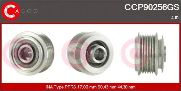 Belt Pulley, alternator (CCP90256GS)