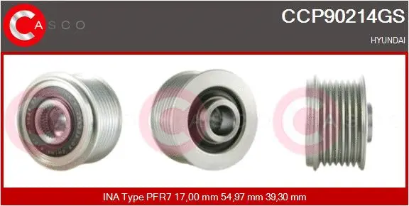 Belt Pulley, alternator (CCP90214GS)