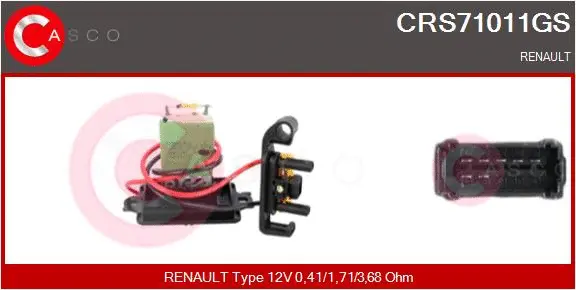 Resistor, interior blower (CRS71011GS)