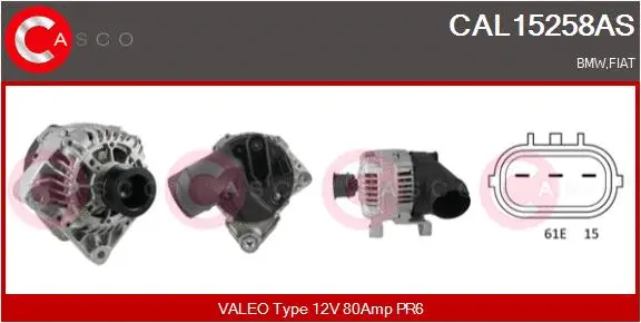 Alternator (CAL15258AS)