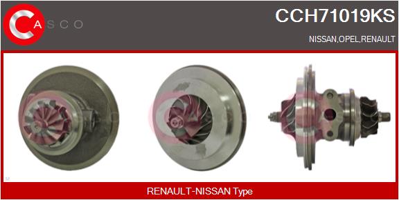 Core assembly, turbocharger (CCH71019KS)