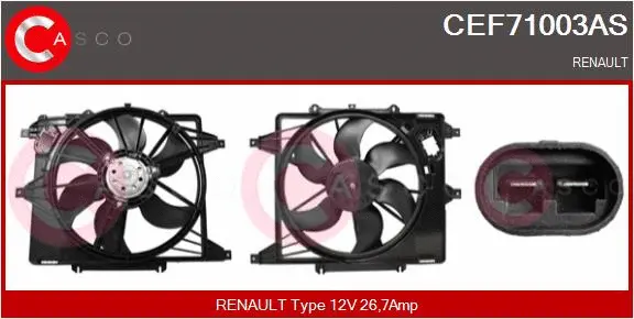 Electric Motor, radiator fan (CEF71003AS)
