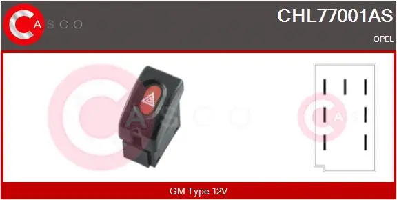 Hazard Warning Light Switch (CHL77001AS)
