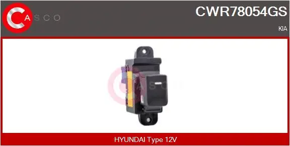 Switch, window regulator (CWR78054GS)