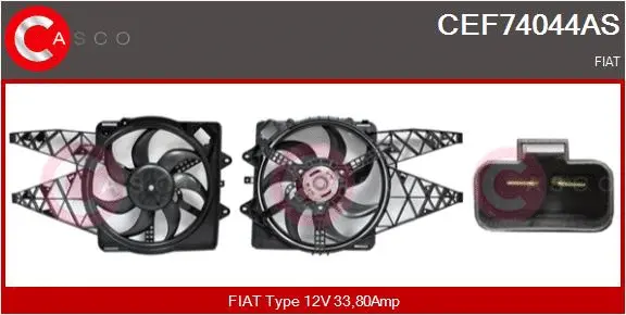 Electric Motor, radiator fan (CEF74044AS)
