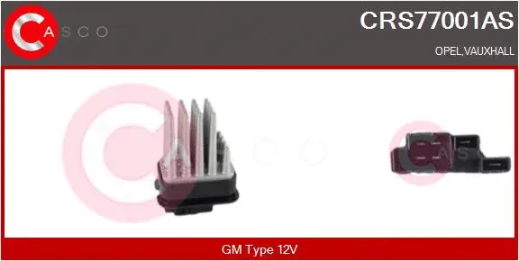 Resistor, interior blower (CRS77001AS)