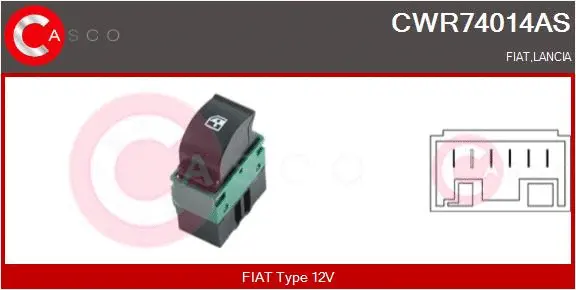 Switch, window regulator (CWR74014AS)