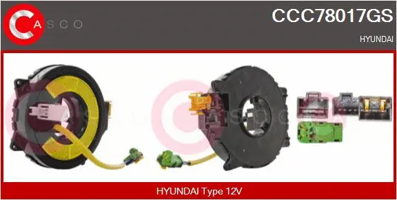 Clockspring, airbag (CCC78017GS)