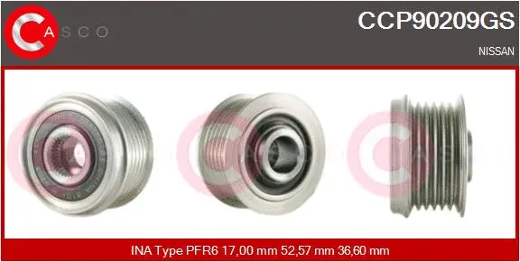 Belt Pulley, alternator (CCP90209GS)