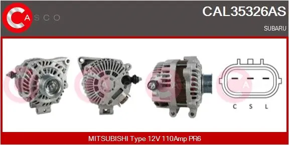 Alternator (CAL35326AS)