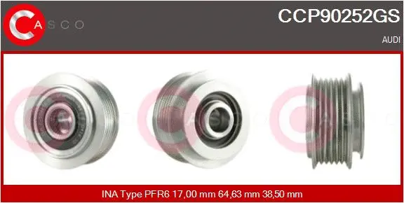 Belt Pulley, alternator (CCP90252GS)