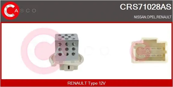 Resistor, interior blower (CRS71028AS)