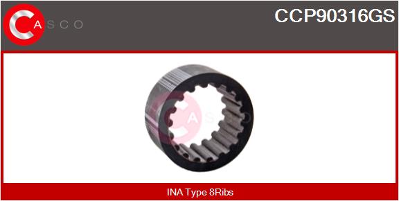 Belt Pulley, alternator (CCP90316GS)